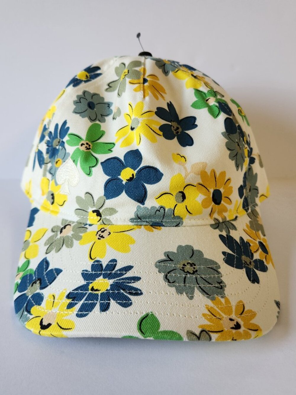 Kate Spade Baseball Cap French Cream Floral Hat One Size Authentic New With Tag